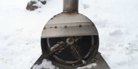 Kako napraviti fen za snijeg od trimera + crteži